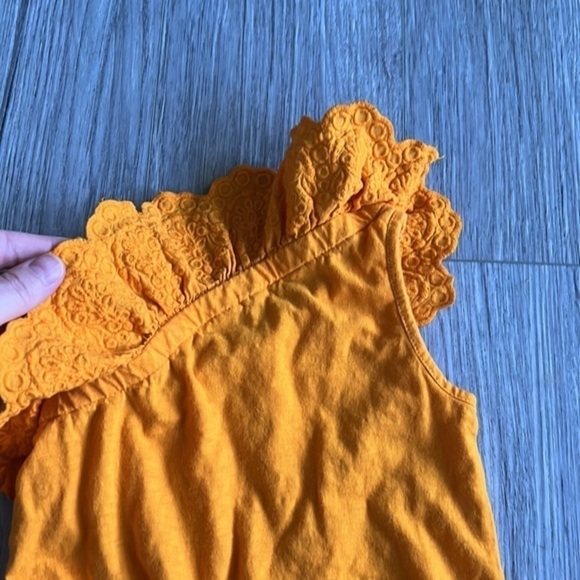 Cat & Jack Mustard Colored Shorts Romper Size 18M - Picture 2 of 5